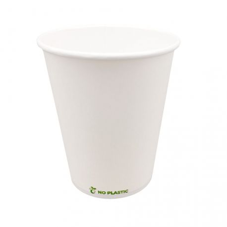 Vasos de papel Water Based Blancos 240ml (8Oz) Ø80mm (1.000 uds)