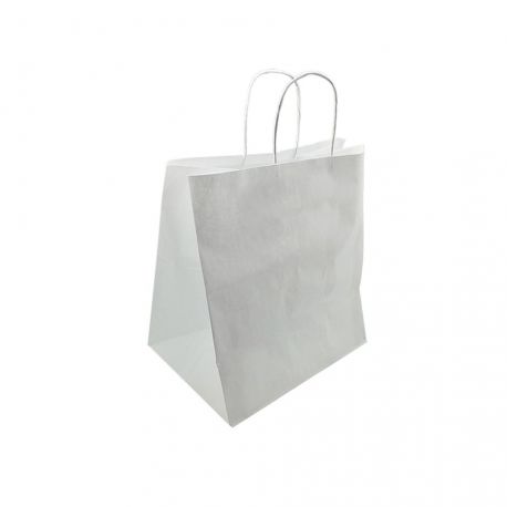 Bolsa Papel Asa Rizada base ancha 24 + 11 x 32cm (250 uds)