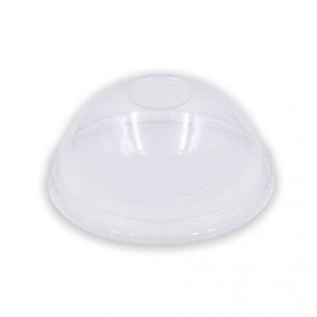 Tapas PET cúpula cerrada transparente para tarrinas de 8 Oz. (1.000 uds)