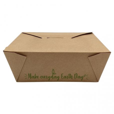 Envases Take-Away 152 x 120 x 63mm "Make everyday earth day" (300 uds)