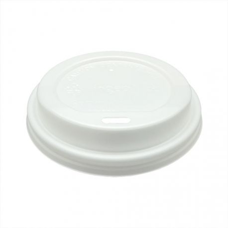 Tapa PLA blanca para vasos de papel Ø 62mm (1.000 uds)