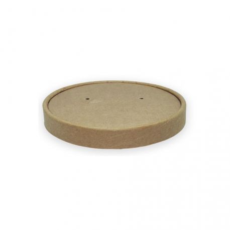 Tapa Envases para sopas full kraft 115mm (500 uds)