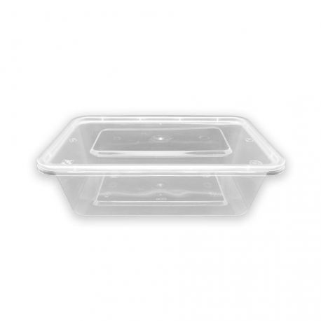 Envase Transparente PP inyectado 650ml 170 x 118 x 50mm (300 uds)