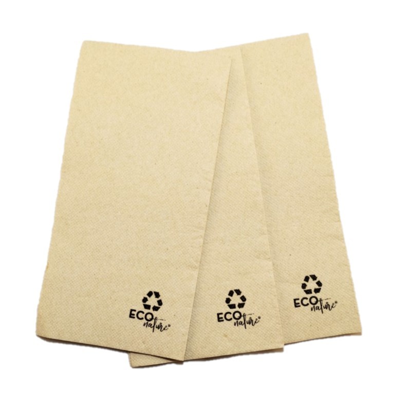 Servilletas 30x40 Nature/Kraft plegado 1/6 (2.400 uds)