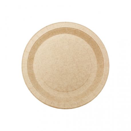 [PLPAEC000016] Plato cartón kraft Ø18cm (300 uds)