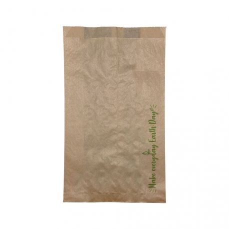 [BOPABO000014] Bolsas papel multiusos "Make everyday earth day" 14 + 6 x 25 cm (1.000 uds)