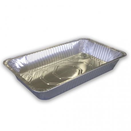 [ALBAR0000013] Bandeja gastronómica de aluminio sin tapa 9500cc (50 uds)